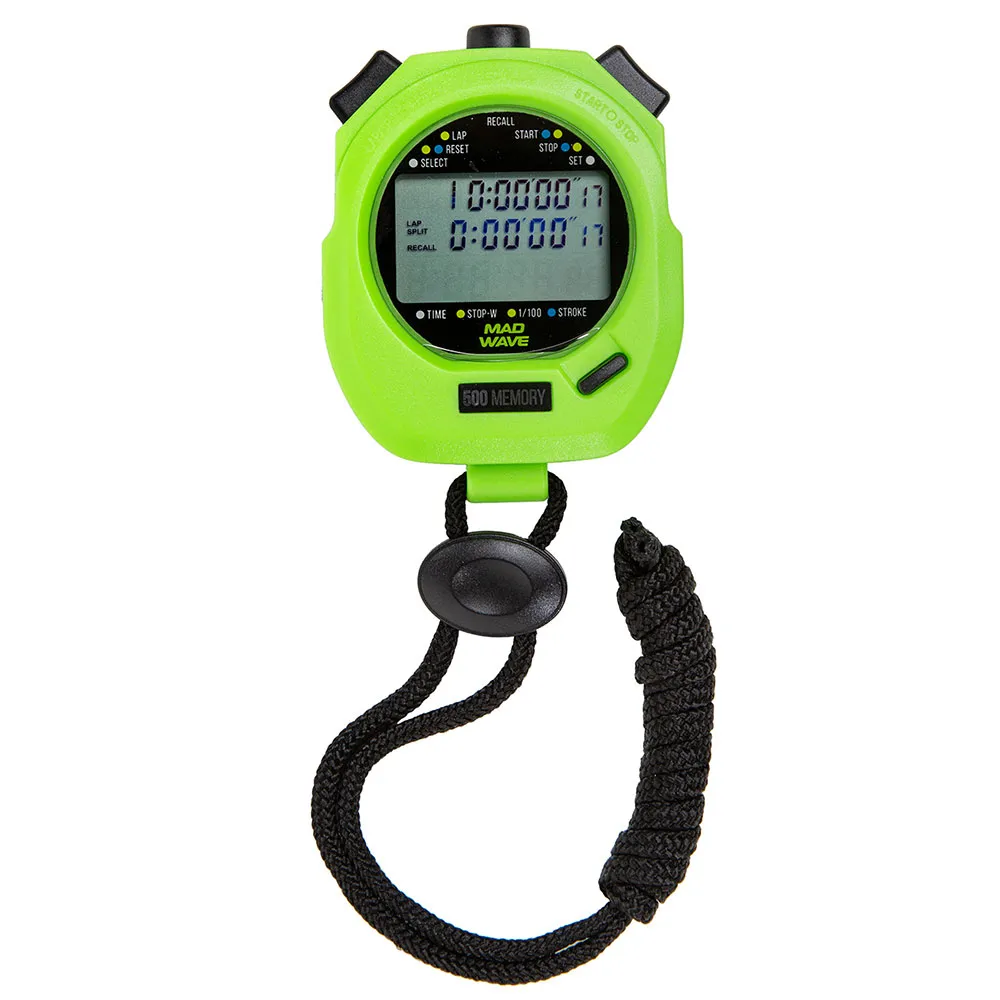 Madwave Sw-500 Memory Stoppur unisex, Green, One Size