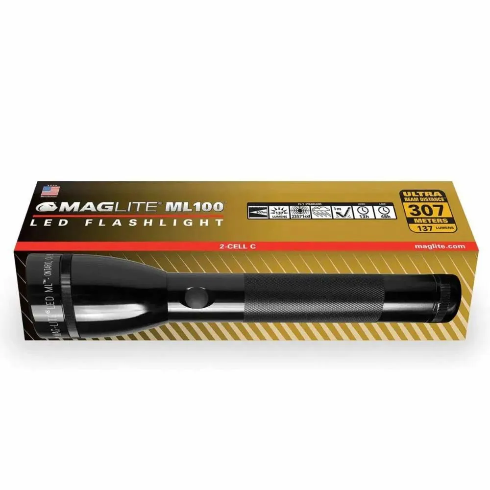 Mag-lite Ml100 Ficklampa, Black, One Size