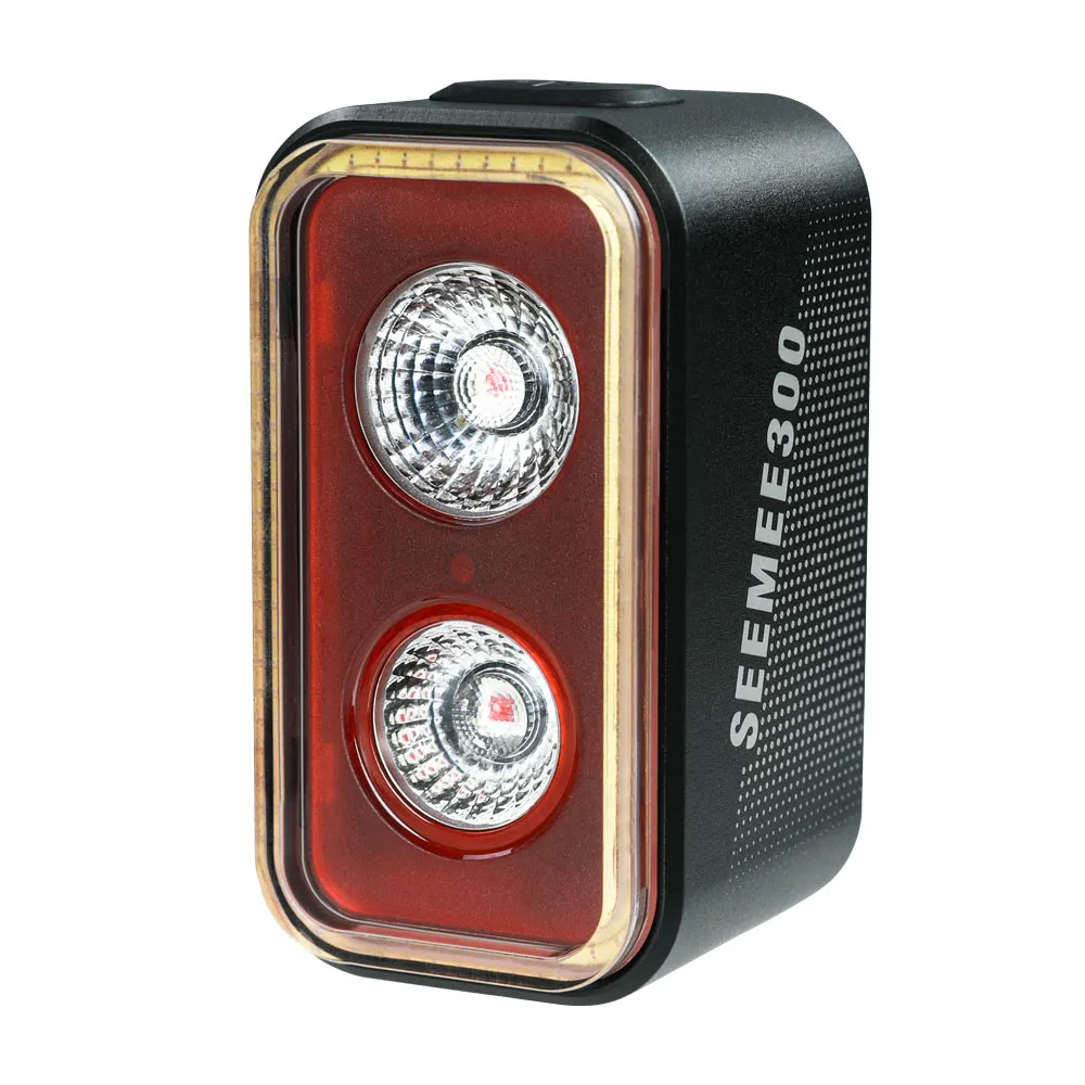 MagicShine SeeMee 300 baklampa, Black / red, 300lm