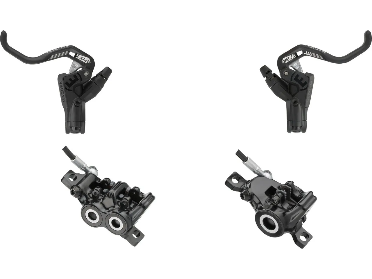 Magura MT Trail Sport Carbotecture® v+h Set Scheibenbremse, Svart Magura MT Trail Sport Carbotecture® v+h Set Scheibenbremse, Svart