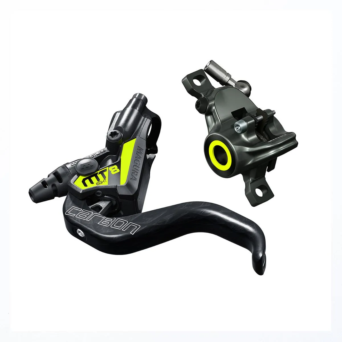 Magura MT8 SL Bromsset m. Kolfibergrepp, Svart Magura MT8 SL Bromsset m. Kolfibergrepp, Svart