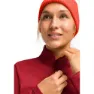 Maier Sports Eva Fleece Med Halv Dragkedja, Salsa, Regular