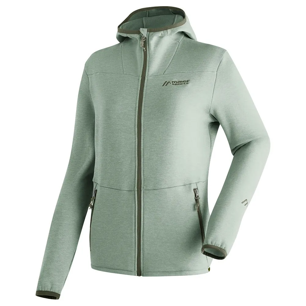 Maier Sports Fave W Fleecejacka Med Dragkedja, Luscious moss / green goose, Regular