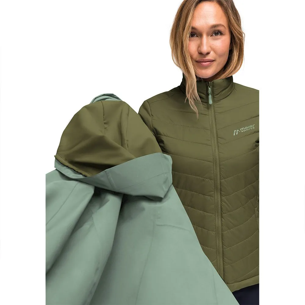 Maier Sports Lisbon 3in1 Jacka, Luscious moss / green goose, Regular