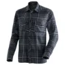 Maier Sports Predeal M Skjorta Med Långa ärmar, Grey check, Regular