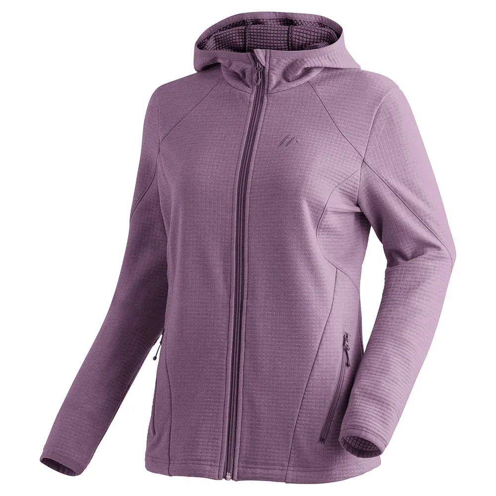 Maier Sports Tesila Hood W Fleecejacka Med Dragkedja