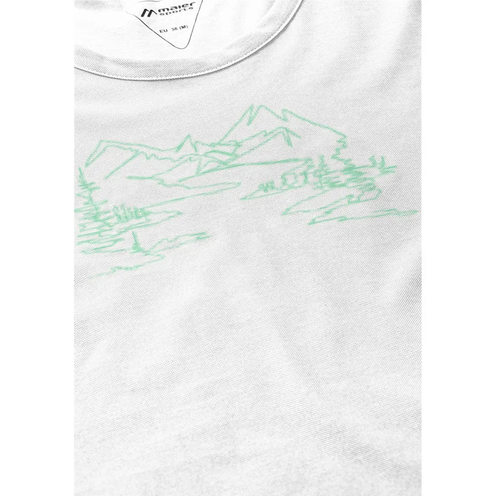 Maier Sports Thuja T-shirt Med Korta ärmar, White