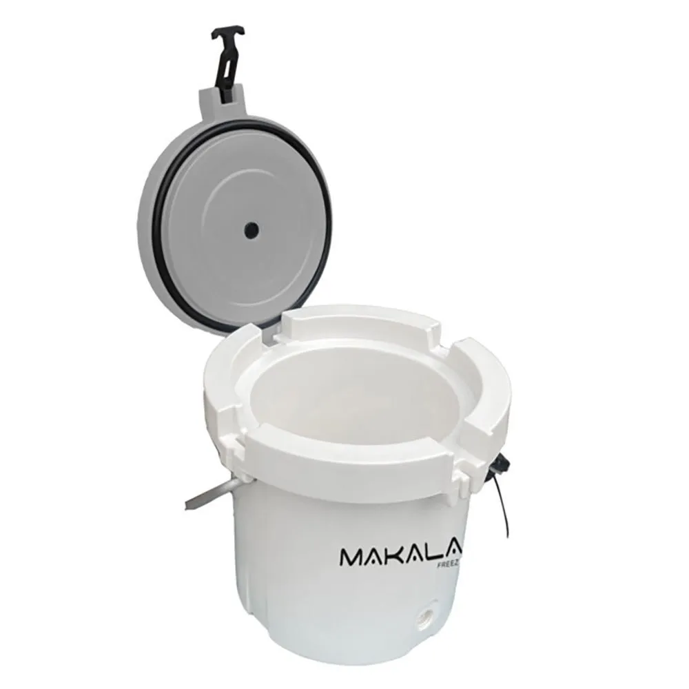 Makala Gs50250 20l Round Styv Bärbar Kylbox, White / grey, 45 x 42 x 37cm