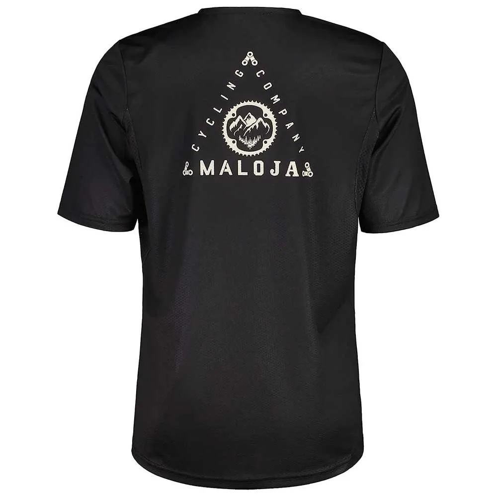 Maloja Anterom. All Mountain Gravel Korta ärmar Cykeltröja, Moonless, M
