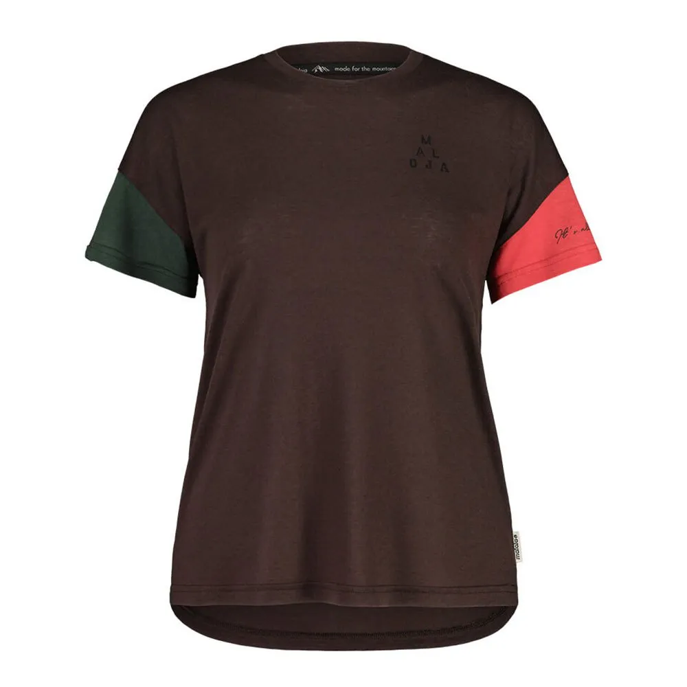 Maloja Hongarm T-shirt Med Korta ärmar, Chocolate multi