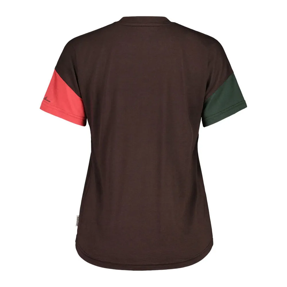 Maloja Hongarm T-shirt Med Korta ärmar, Chocolate multi