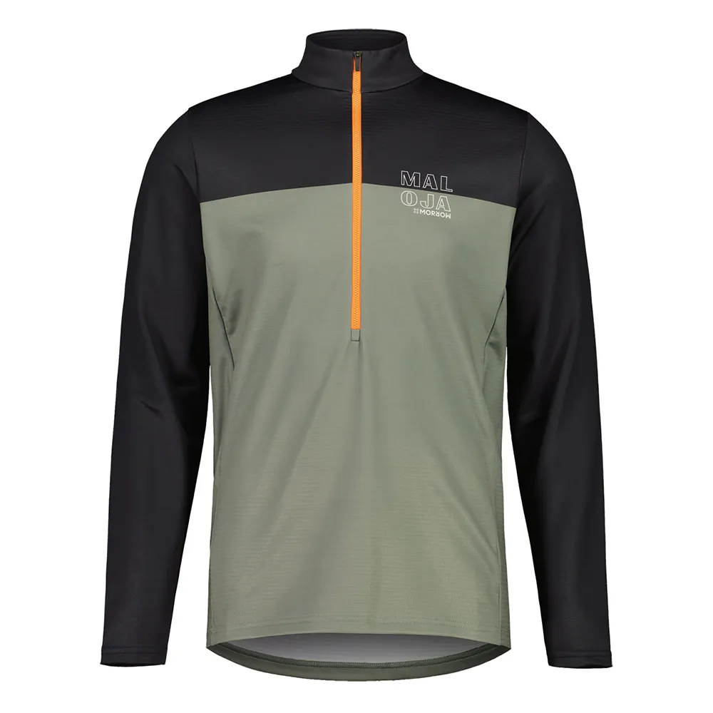 Maloja Predelum Fleece Med Halv Dragkedja, Frosty green multi