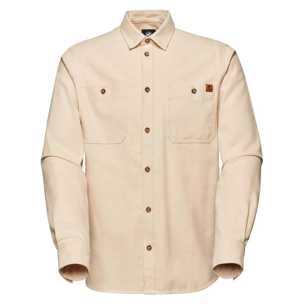 Mammut Alvra Undyed Skjorta Med Långa ärmar, Light brown undyed