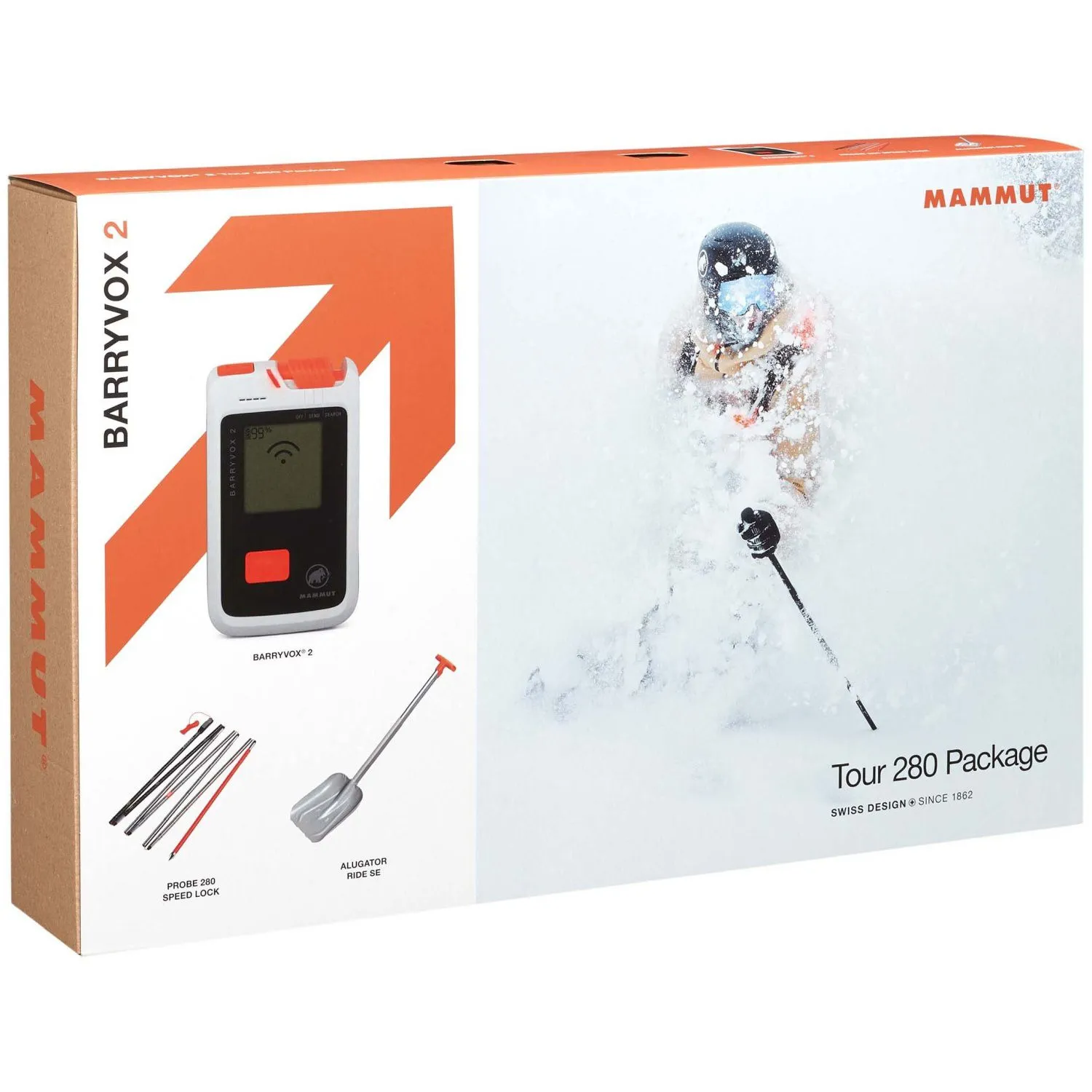 Mammut Barryvox 2 Tour 280 Lavinutrustning, White, One Size