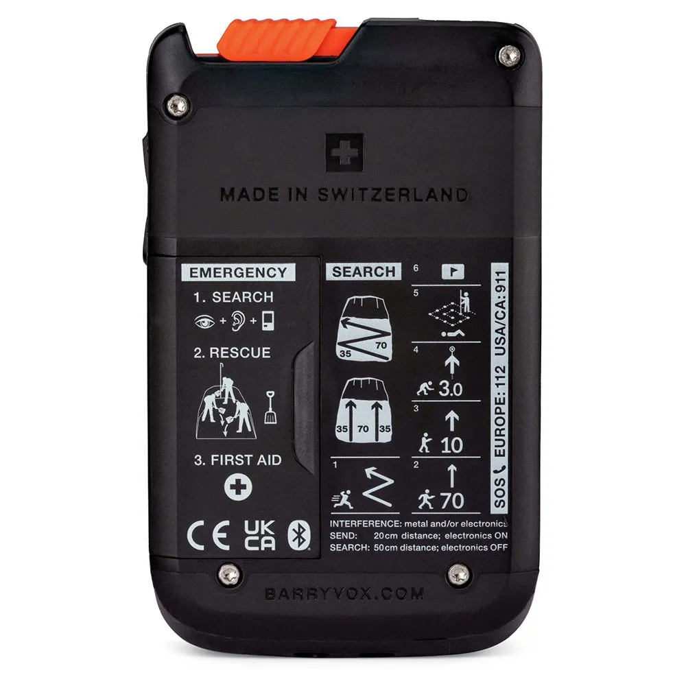 Mammut Barryvox S2 Lavinsändare, Black, One Size