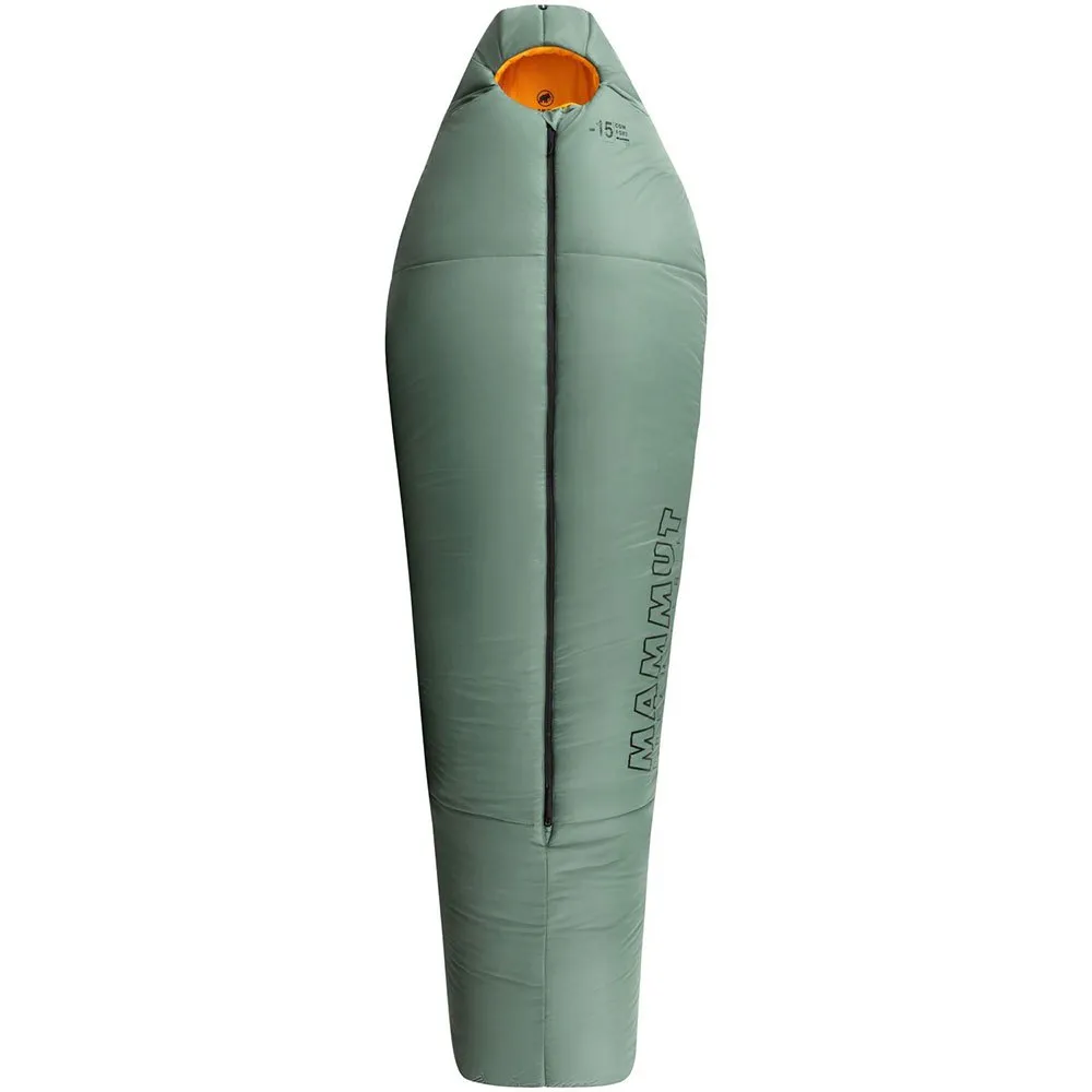 Mammut Comfort Fiber -15ºc Sovsäck, Deep cypress, Central Zipper