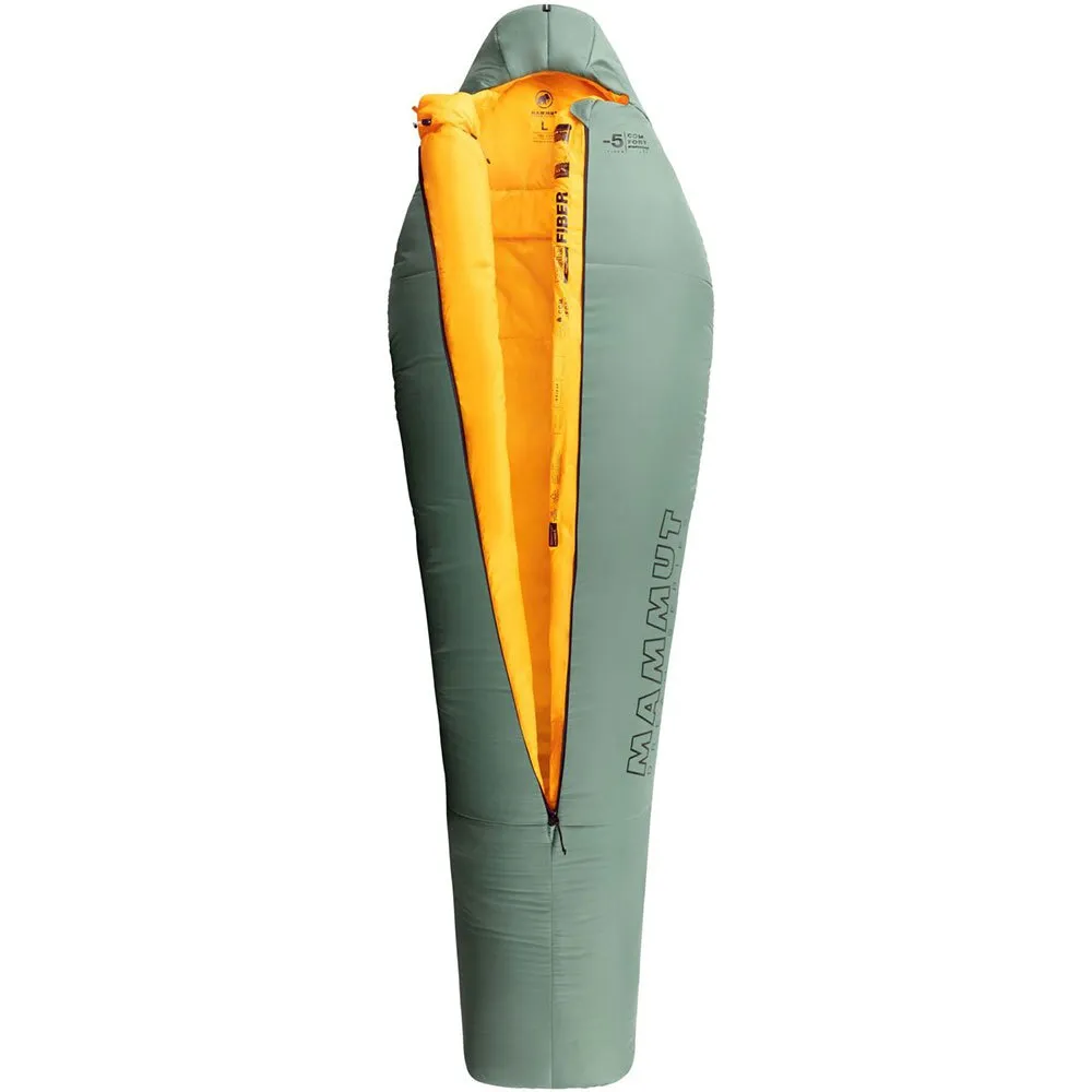 Mammut Comfort Fiber -5ºc Sovsäck, Deep cypress, Central Zipper Mammut Comfort Fiber -5ºc Sovsäck, Deep cypress, Central Zipper