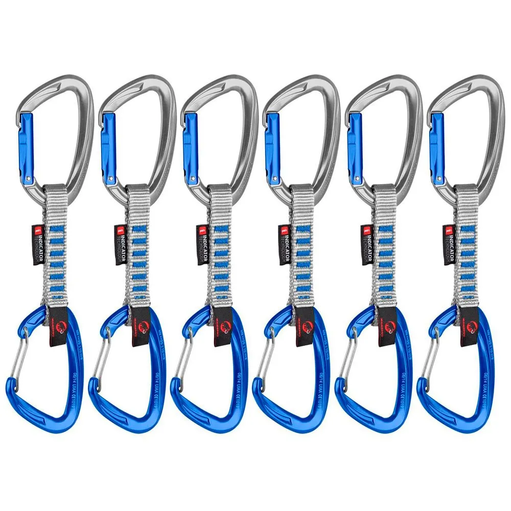 Mammut Crag Keylock Wire Indicator Quickdraw 6 Enheter, Straight gate / wire gate / silver, 10cm Mammut Crag Keylock Wire Indicator Quickdraw 6 Enheter, Straight gate / wire gate / silver, 10cm