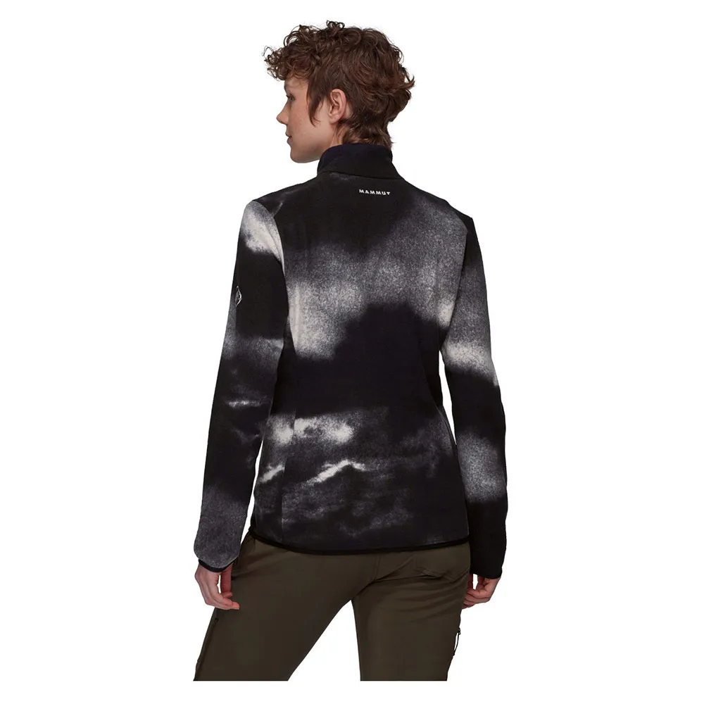 Mammut Innominata Light Grain Fleecejacka Med Dragkedja, Black / white