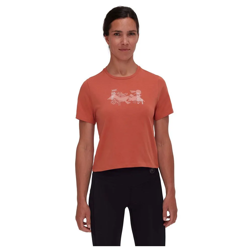 Mammut Massone Cropped Rocks T-shirt Med Korta ärmar