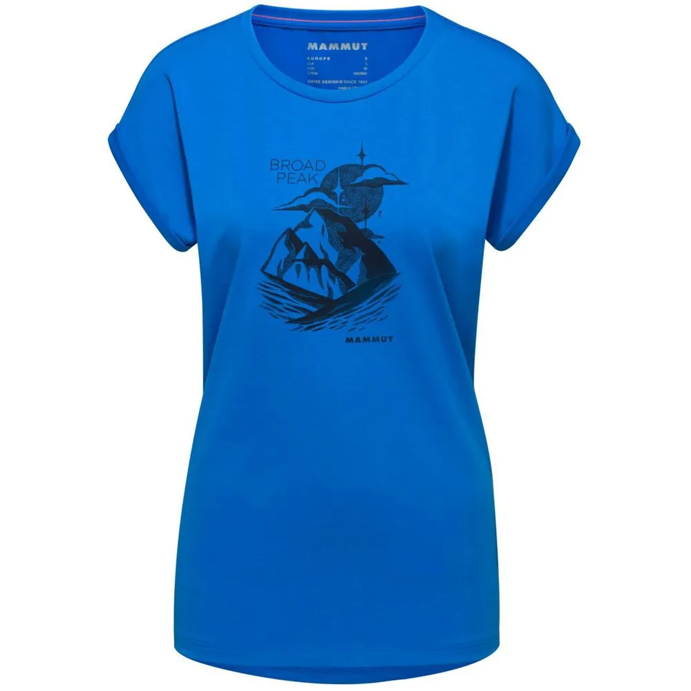 Mammut Mountain Broad Peak T-shirt Med Korta ärmar, Ice Mammut Mountain Broad Peak T-shirt Med Korta ärmar, Ice