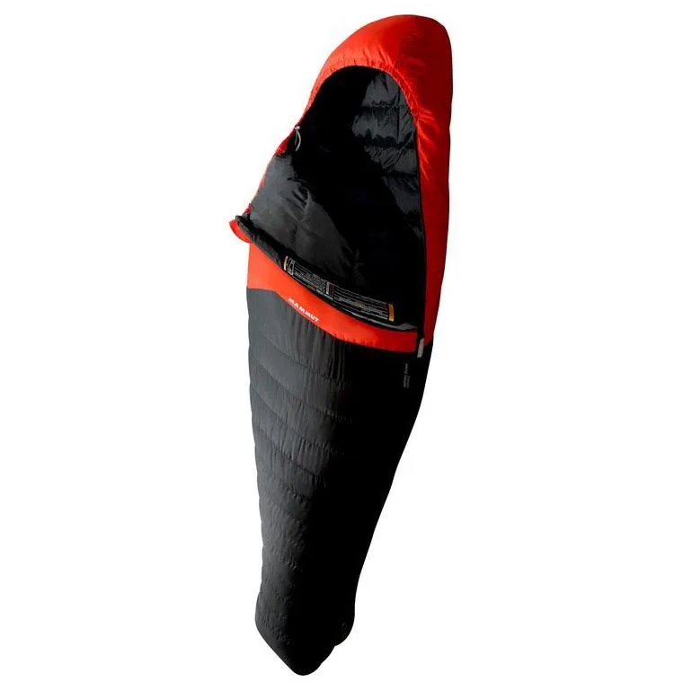 Mammut Nordic Spring 195 Sovsäck, Graphite / fire, Left Zipper Mammut Nordic Spring 195 Sovsäck, Graphite / fire, Left Zipper