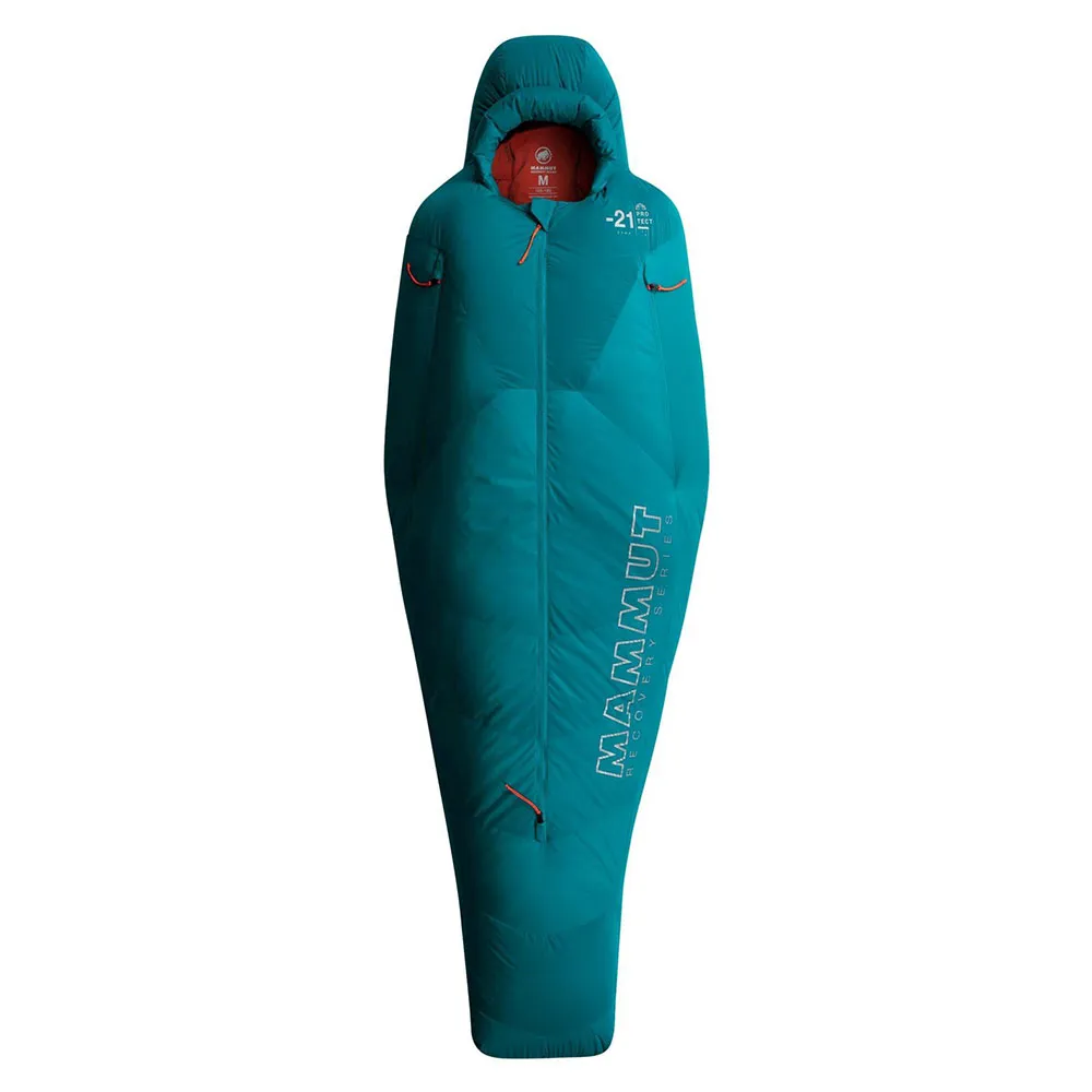 Mammut Protect Down-21c Sovsäck För Kvinnor, Petrol, Central Zipper