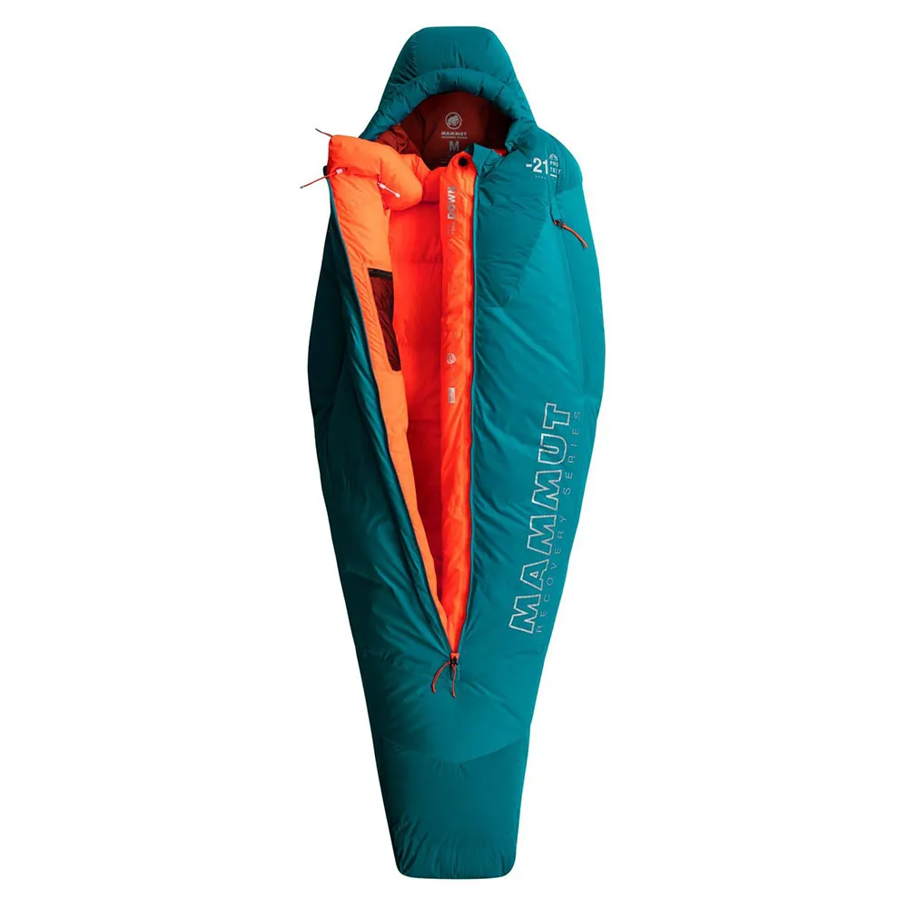 Mammut Protect Down-21c Sovsäck För Kvinnor, Petrol, Central Zipper