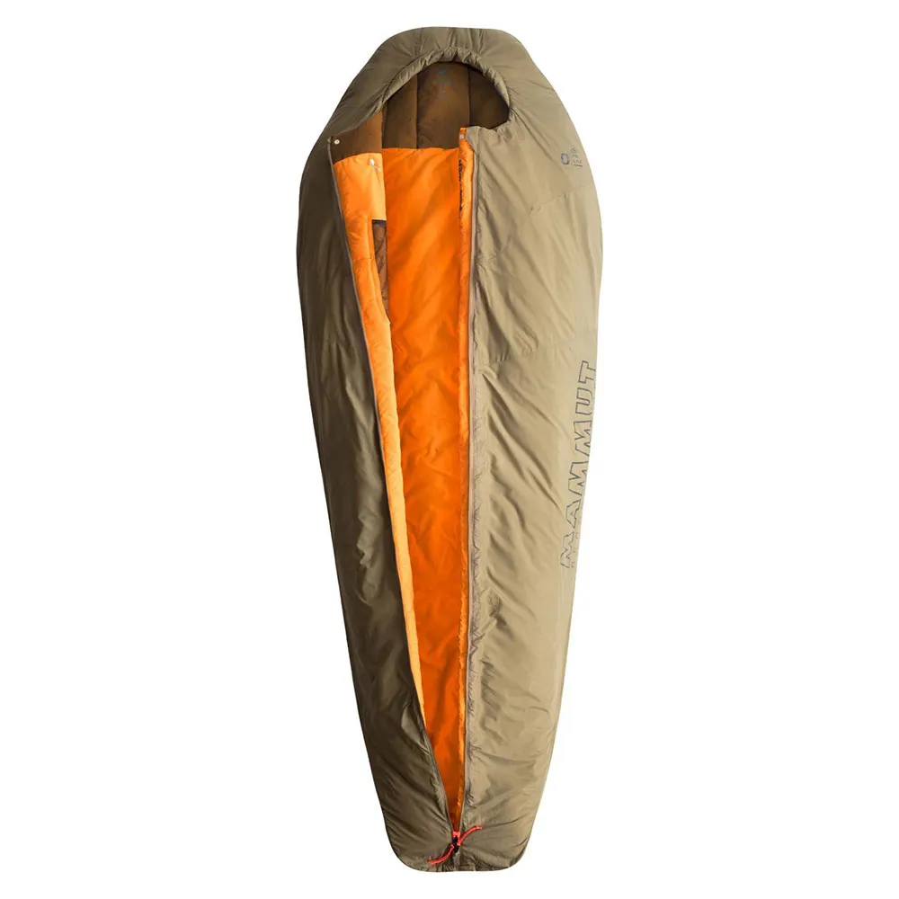 Mammut Relax Fiber 0c Sovsäck, Olive, Central Zipper