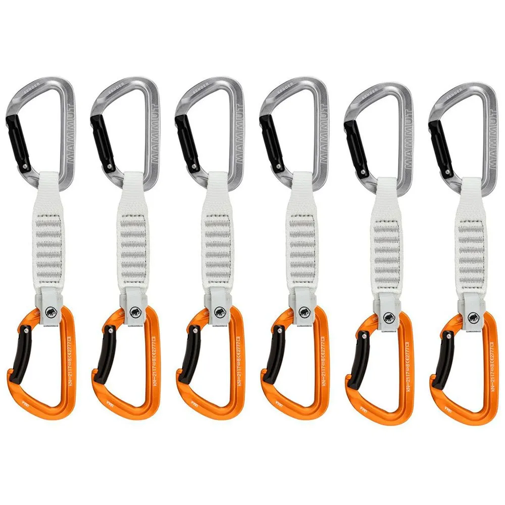 Mammut Sender Keylock Quickdraw 6 Enheter, Straight gate / bent gate key, 12cm
