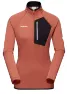 Mammut Women's Aenergy Light ML Half Zip Pull, Brick-Black