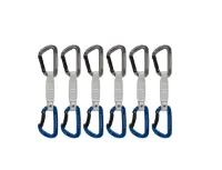 Mammut Workhorse Keylock 6-Pack Quickdraws Straight Gate/Bent Gate Key Lock Mammut Workhorse Keylock 6-Pack Quickdraws Straight Gate/Bent Gate Key Lock