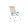 Marbueno Summer 10175 69x58x109 Cm Aluminium Multipositions Hopfällbar Stol unisex, Beige / blue, 69 x 58 x 109cm