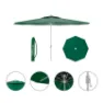 Marbueno Summer Stål Rund Parasoll Med Stolphöjd 300 Cm 35 Mm 250 Cm unisex, Green, One Size
