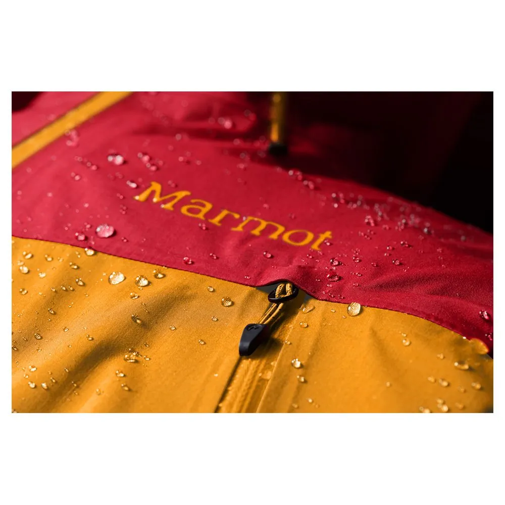 Marmot Alpinist Goretex Jacka, Team red / golden sun