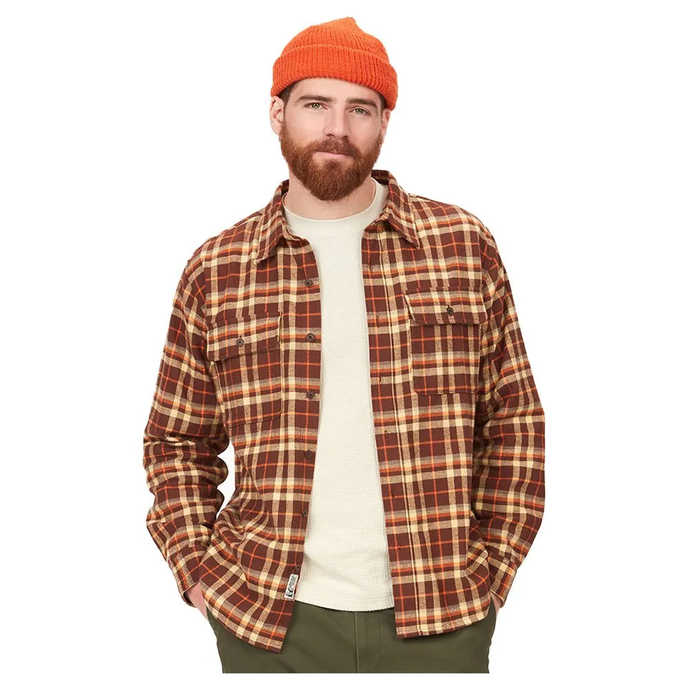 Marmot Doran Midweight Flannel Ls Skjorta Med Långa ärmar, Chocolate Marmot Doran Midweight Flannel Ls Skjorta Med Långa ärmar, Chocolate