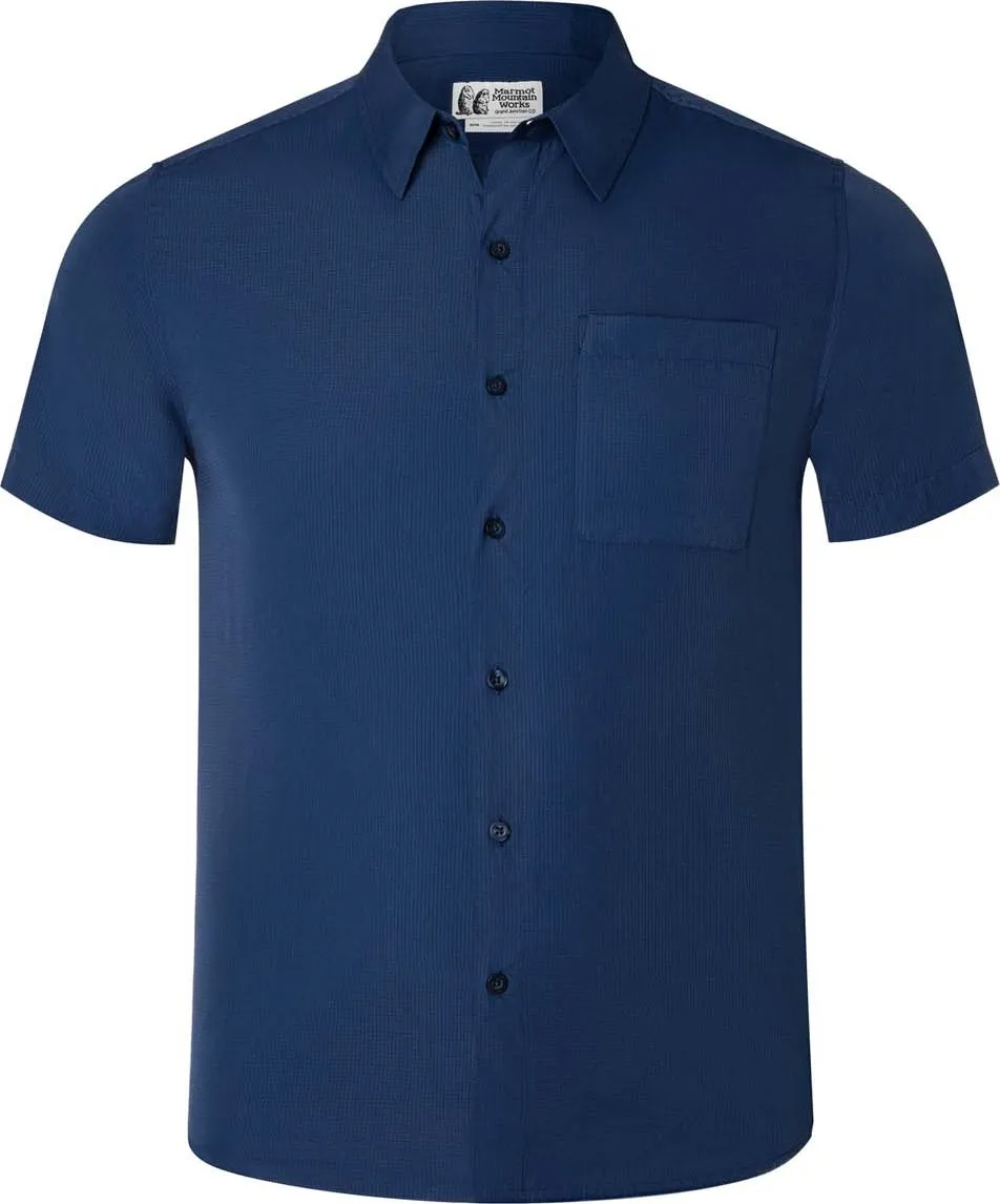 Marmot Men's Aerobora Short Sleeve, Arctic Navy Marmot Men's Aerobora Short Sleeve, Arctic Navy
