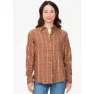 Marmot Wms Fairfax Lt Weight Novelty Flannel, Grapefruit