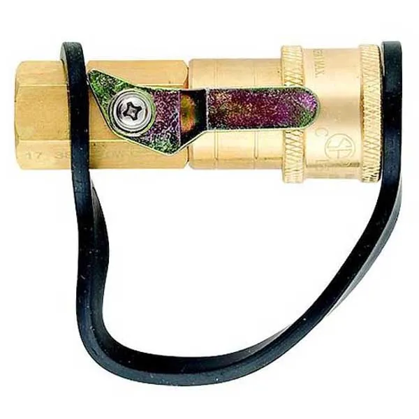 Marshal Excelsior Snabbkoppling Med Kulventil För Lågtrycksgas, Bronze / black, 1/4"