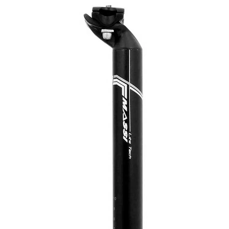 MASSI 31.6x400 Mm Sadelstolpe, Black / silver, 400mm, 31.6mm