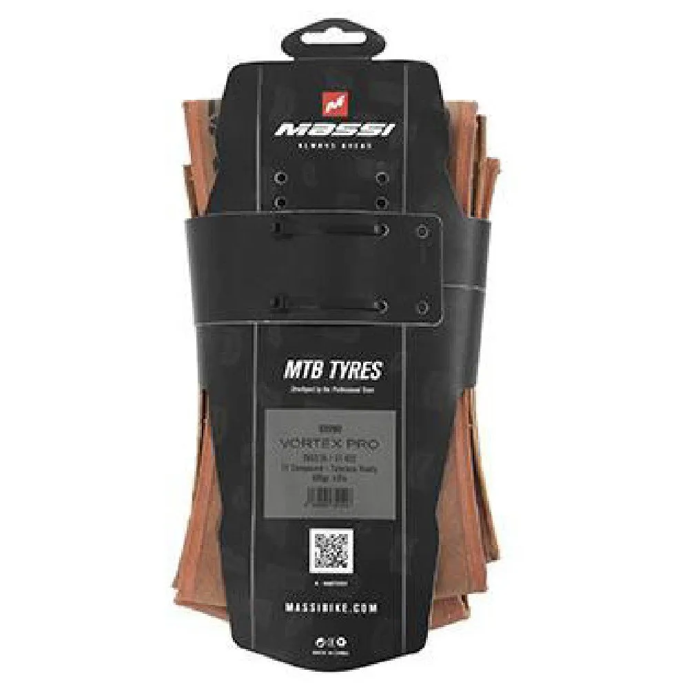 MASSI A/f Vortex Pro Skin Wall 29´´ X 2.25 Mtb-däck, Black / Brown, 29" x 2.25 MASSI A/f Vortex Pro Skin Wall 29´´ X 2.25 Mtb-däck, Black / Brown, 29" x 2.25
