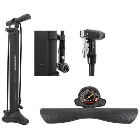 MASSI Cm-f06 Track Hp Tubeless Cykelpump, Black, 260psi
