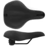MASSI Flee Gel Elastomer Cykelsadel, Black, 190mm