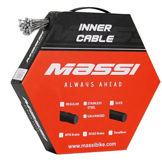 MASSI Kabelbroms För Mountainbike 100 Enheter, Silver, One Size