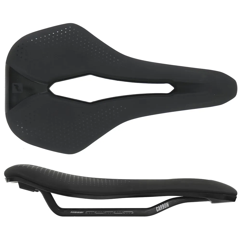 MASSI Reaper Carbon Cykelsadel, Black, 144mm