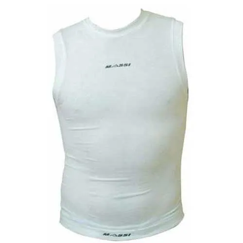 MASSI Thermo Light Ärmlös Baslager, White