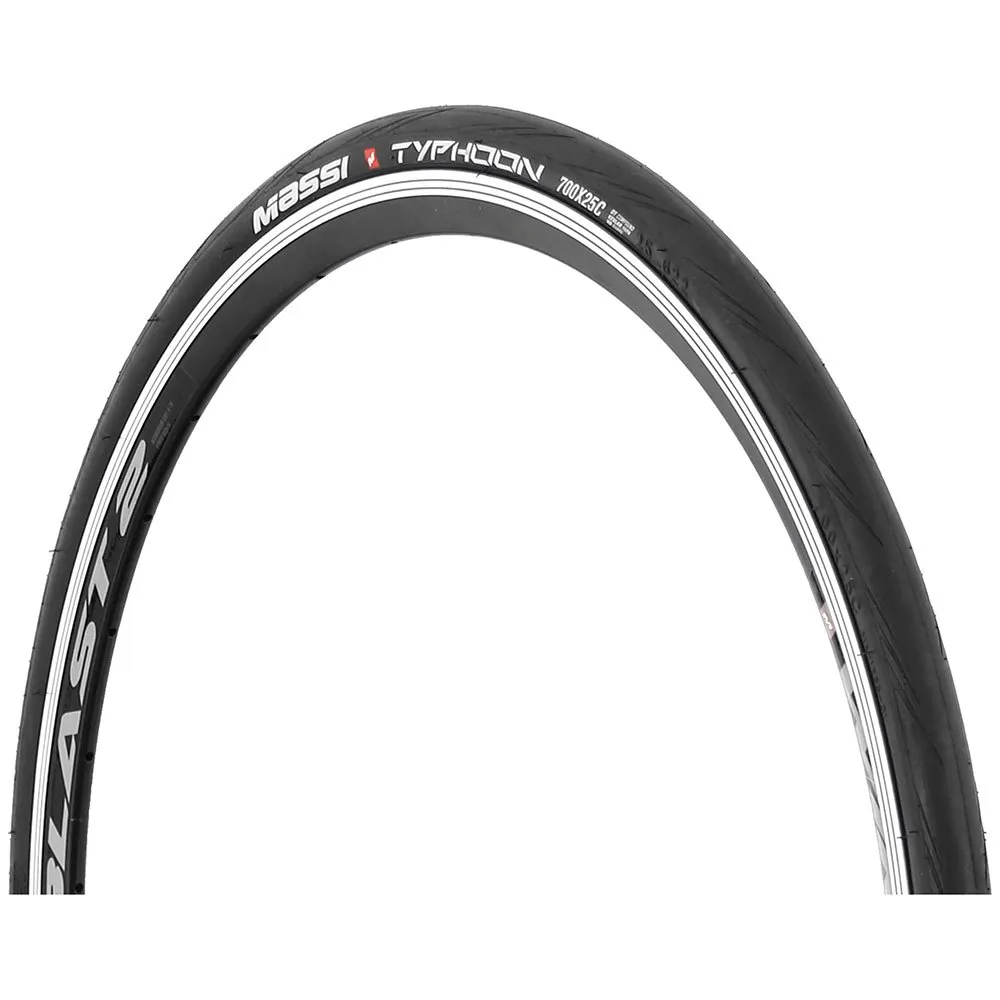 MASSI Typhoon Elite 700c X 25 Styv Landsvägsdäck, Black, 700C x 25 MASSI Typhoon Elite 700c X 25 Styv Landsvägsdäck, Black, 700C x 25