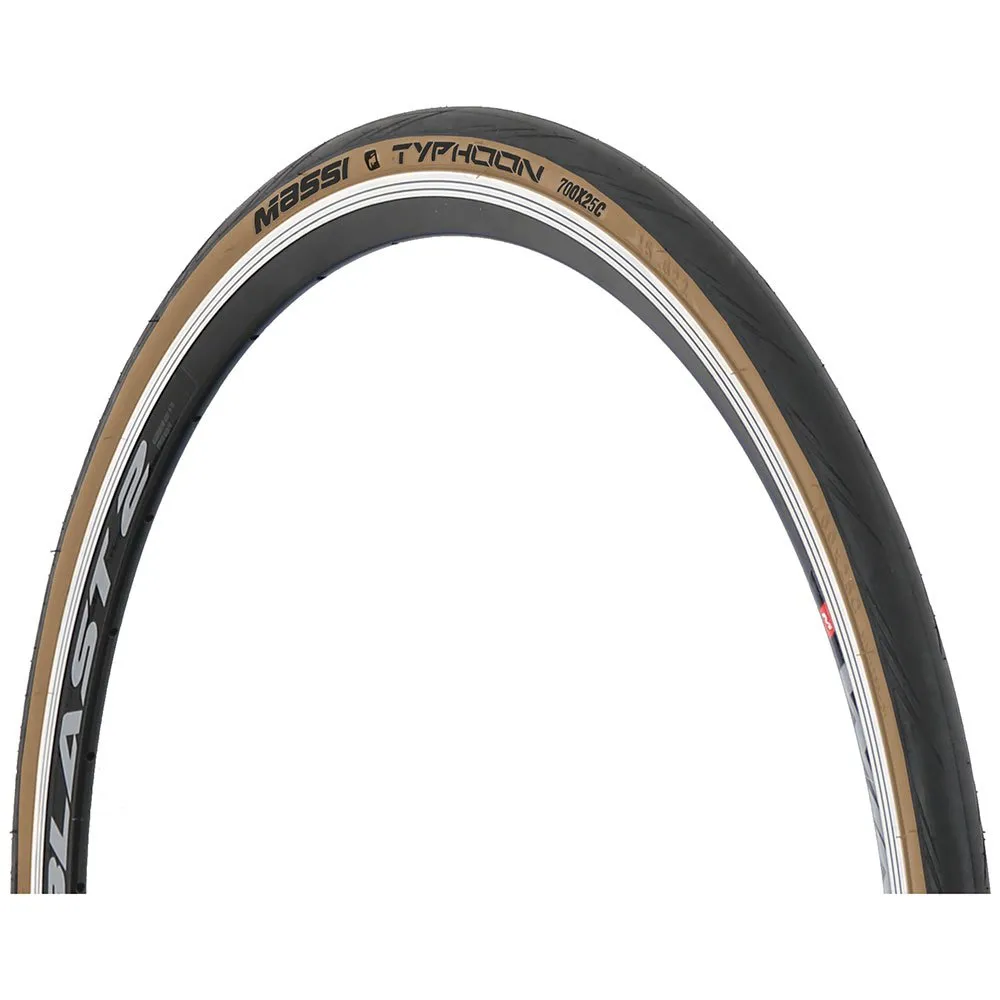 MASSI Typhoon Elite Classic 700c X 25 Styv Landsvägsdäck, Black, 700C x 25