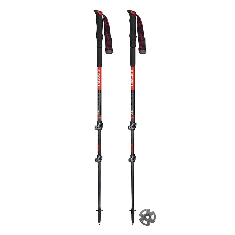 Masters Eiger Calu Stavar, Black / red, 66-135cm