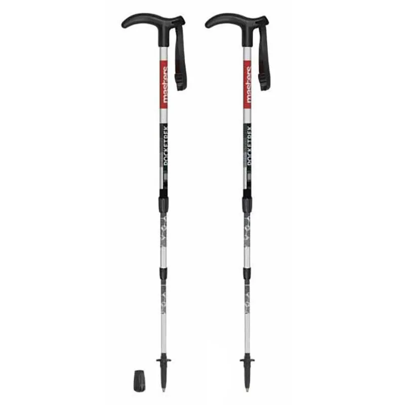 Masters Pocketrek Juniorstavar, Black / white / red, 49-100cm
